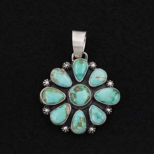 Bobby Johnson Turquoise & Sterling Silver Pendant