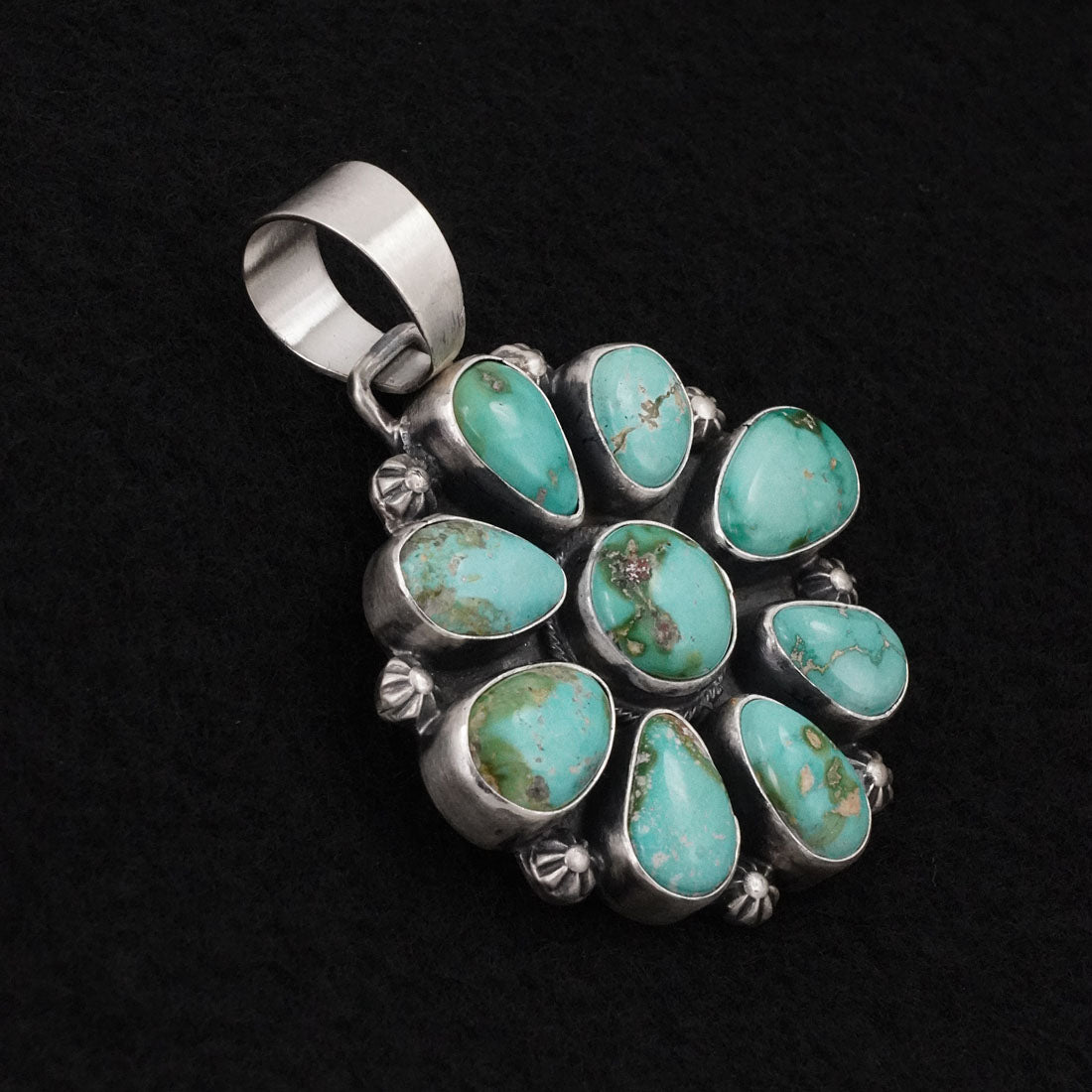 Bobby Johnson Turquoise & Sterling Silver Pendant