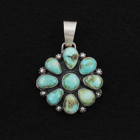 Bobby Johnson Turquoise & Sterling Silver Pendant