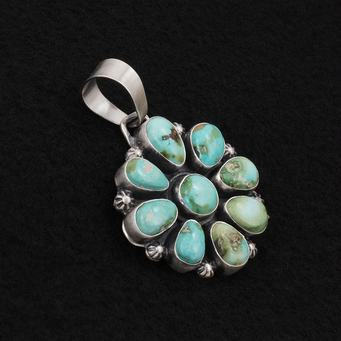Bobby Johnson Turquoise & Sterling Silver Pendant