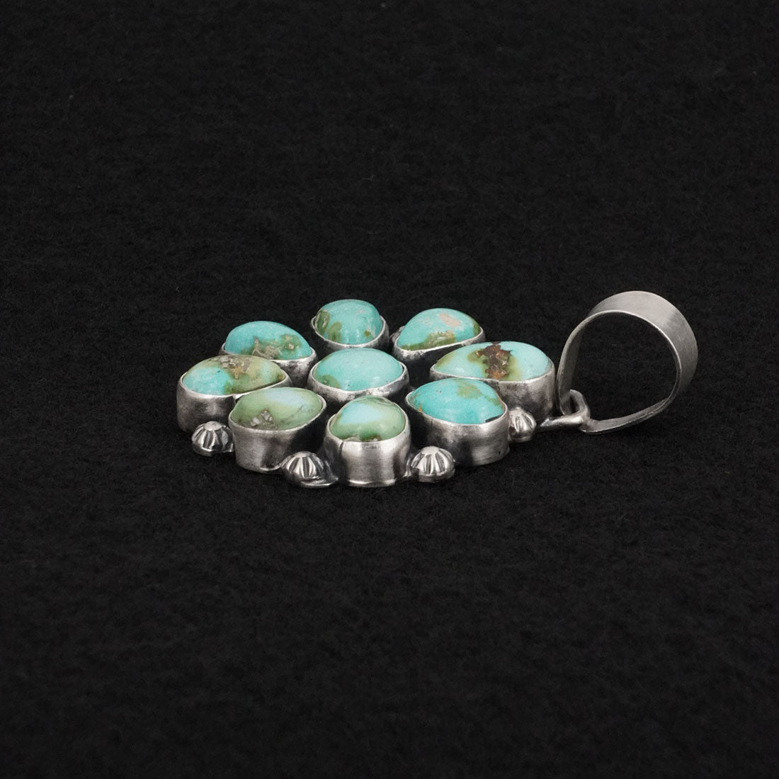 Bobby Johnson Turquoise & Sterling Silver Pendant