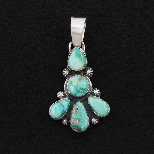 Bobby Johnson Turquoise & Sterling Silver Pendant