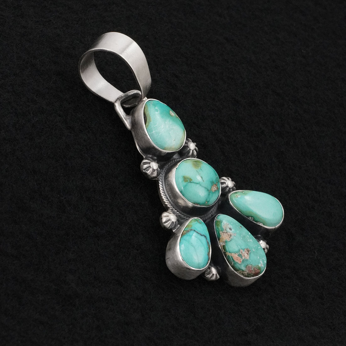 Bobby Johnson Turquoise & Sterling Silver Pendant