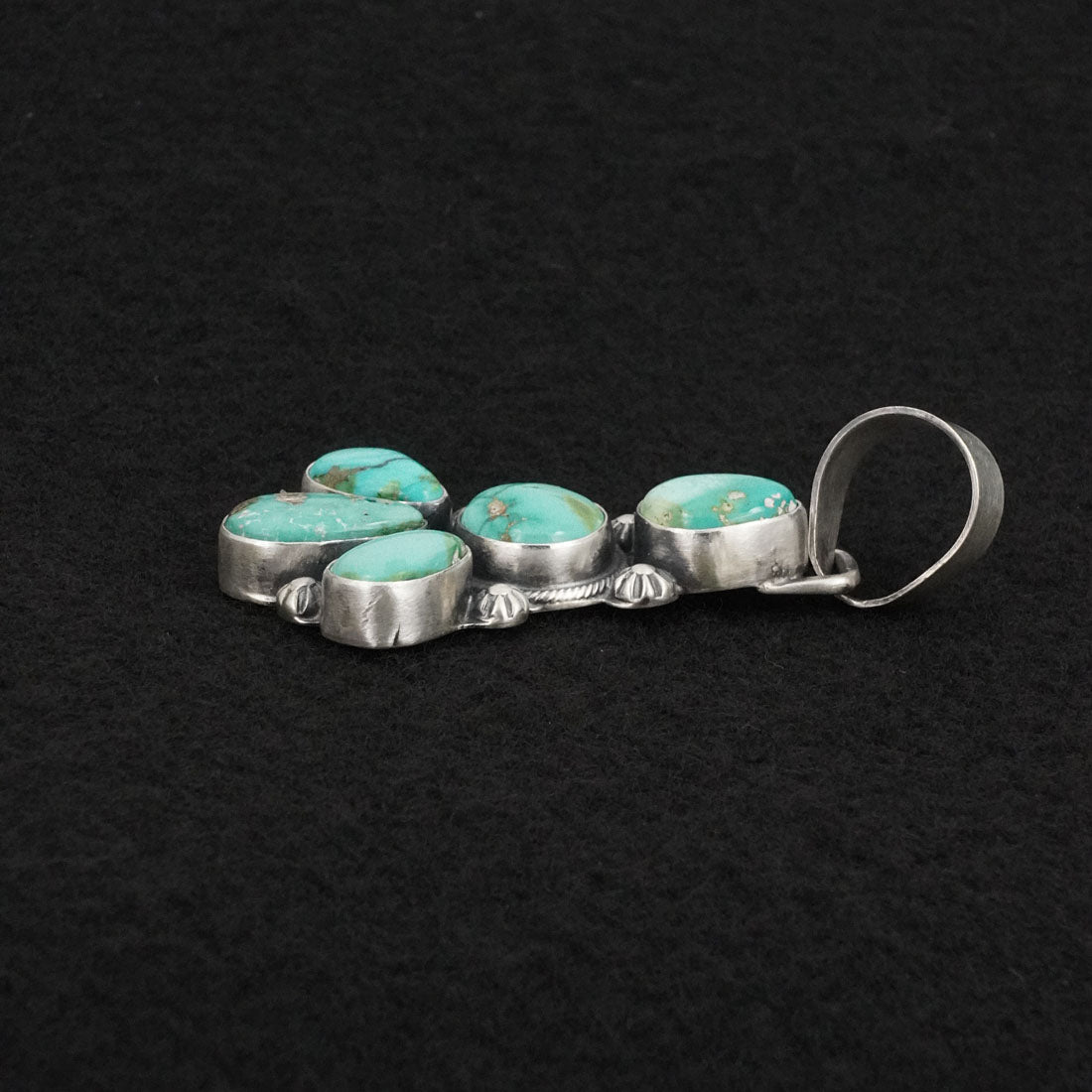 Bobby Johnson Turquoise & Sterling Silver Pendant