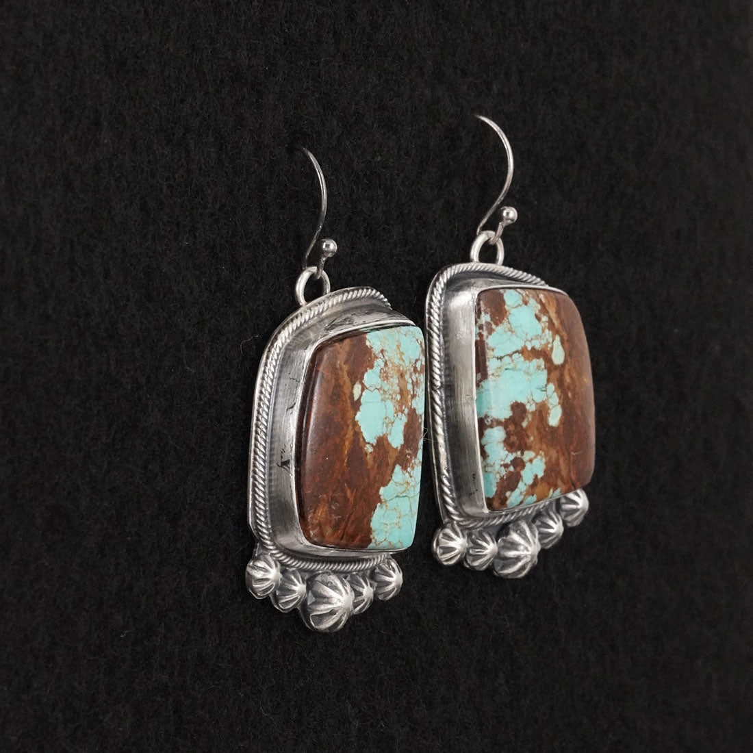 Bobby Johnson Turquoise & Sterling Silver Necklace Set