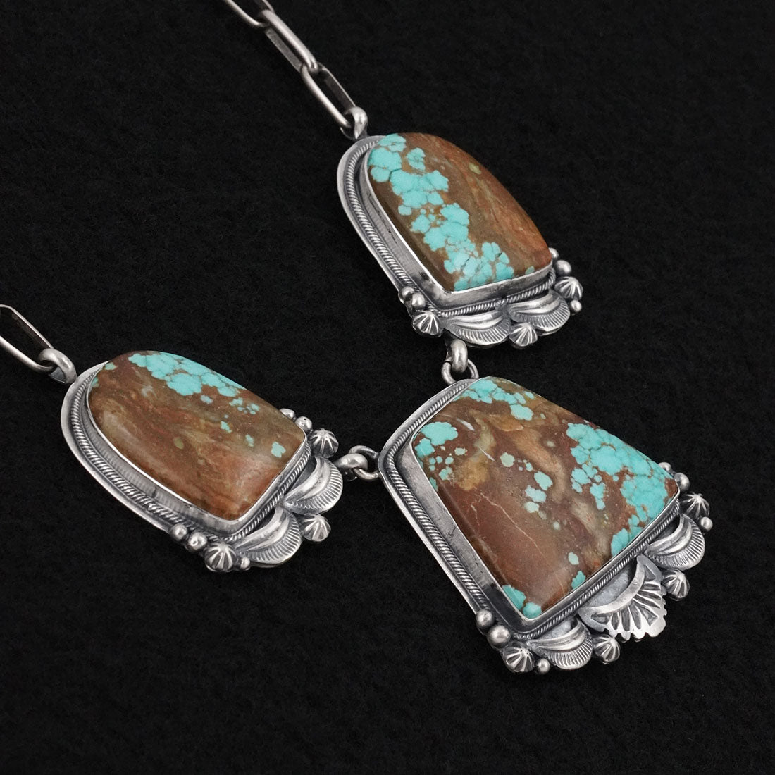 Darrin Livingston Turquoise & Sterling Silver Necklace Set