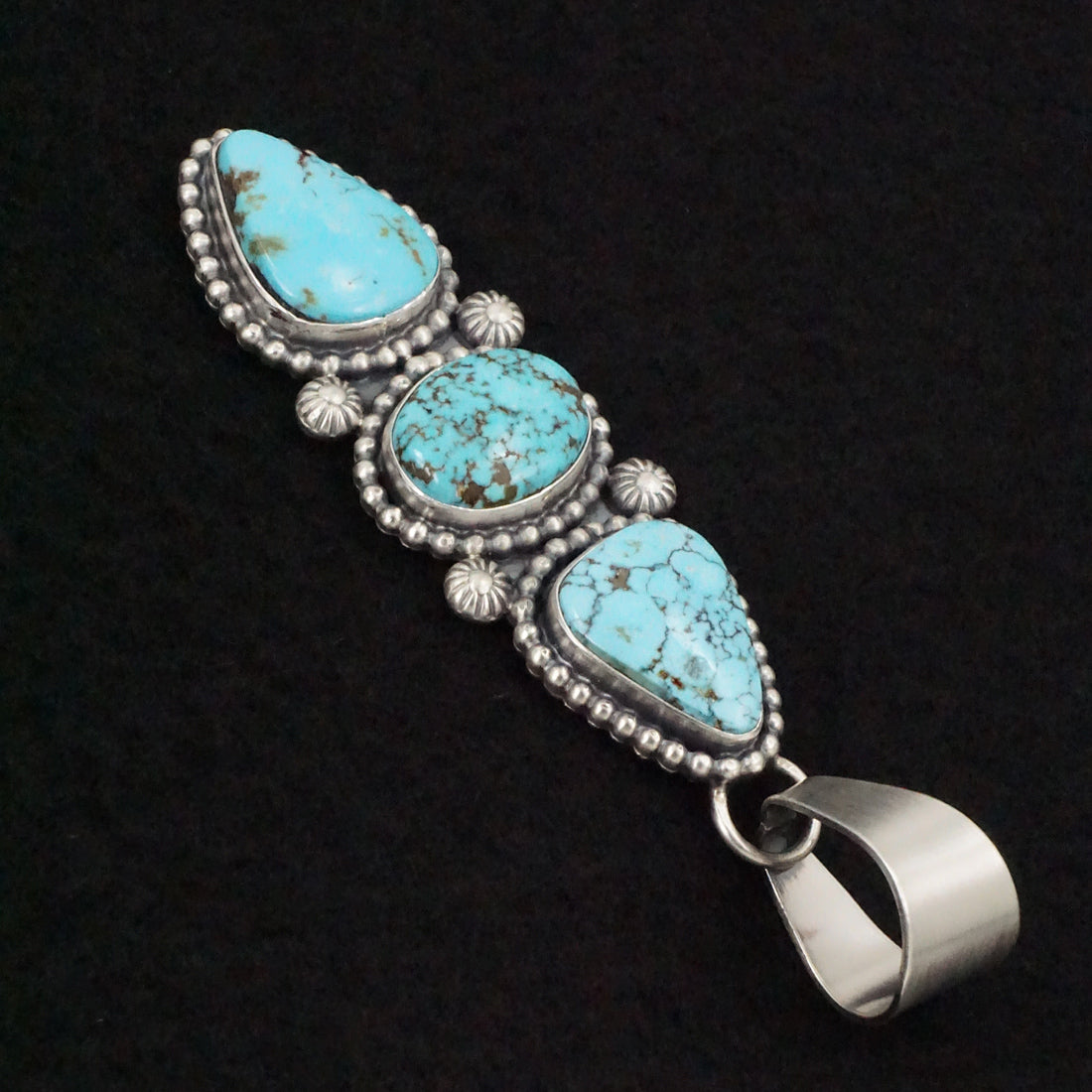 Randy Billy Turquoise & Sterling Silver Pendant