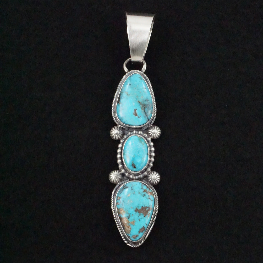 Randy Billy Turquoise & Sterling Silver Pendant