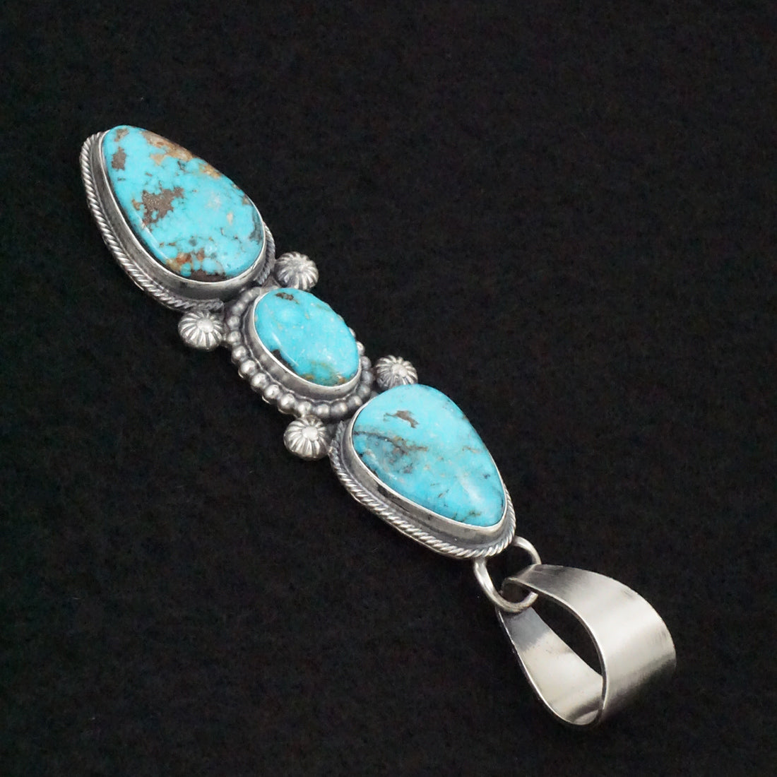 Randy Billy Turquoise & Sterling Silver Pendant