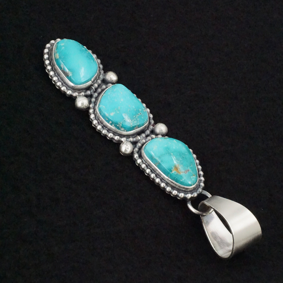 Randy Billy Turquoise & Sterling Silver Pendant