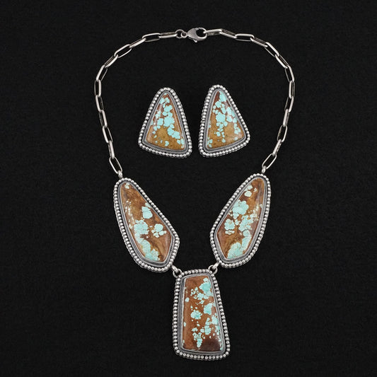 Darrin Livingston Turquoise & Sterling Silver Necklace Set