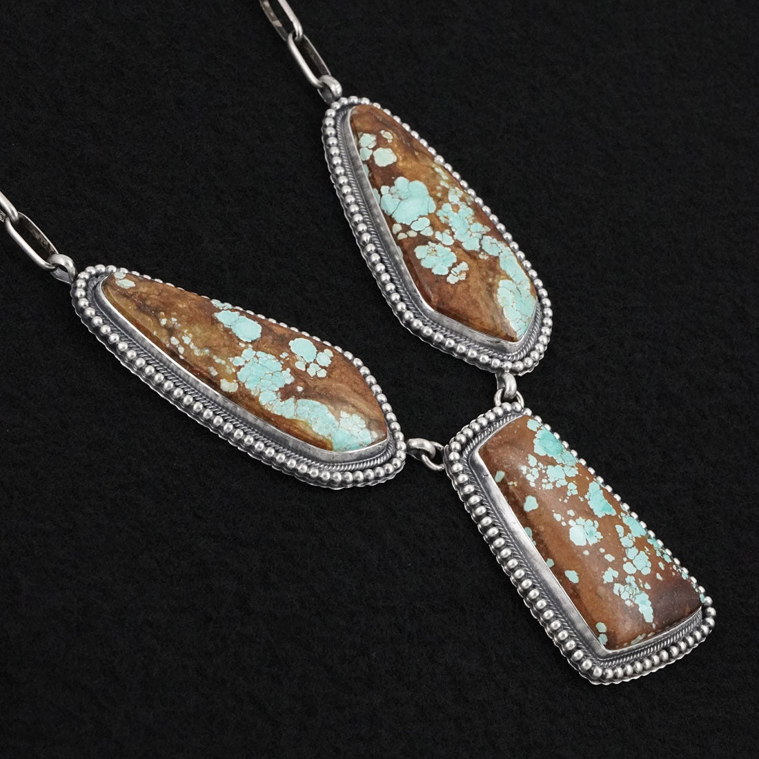 Darrin Livingston Turquoise & Sterling Silver Necklace Set