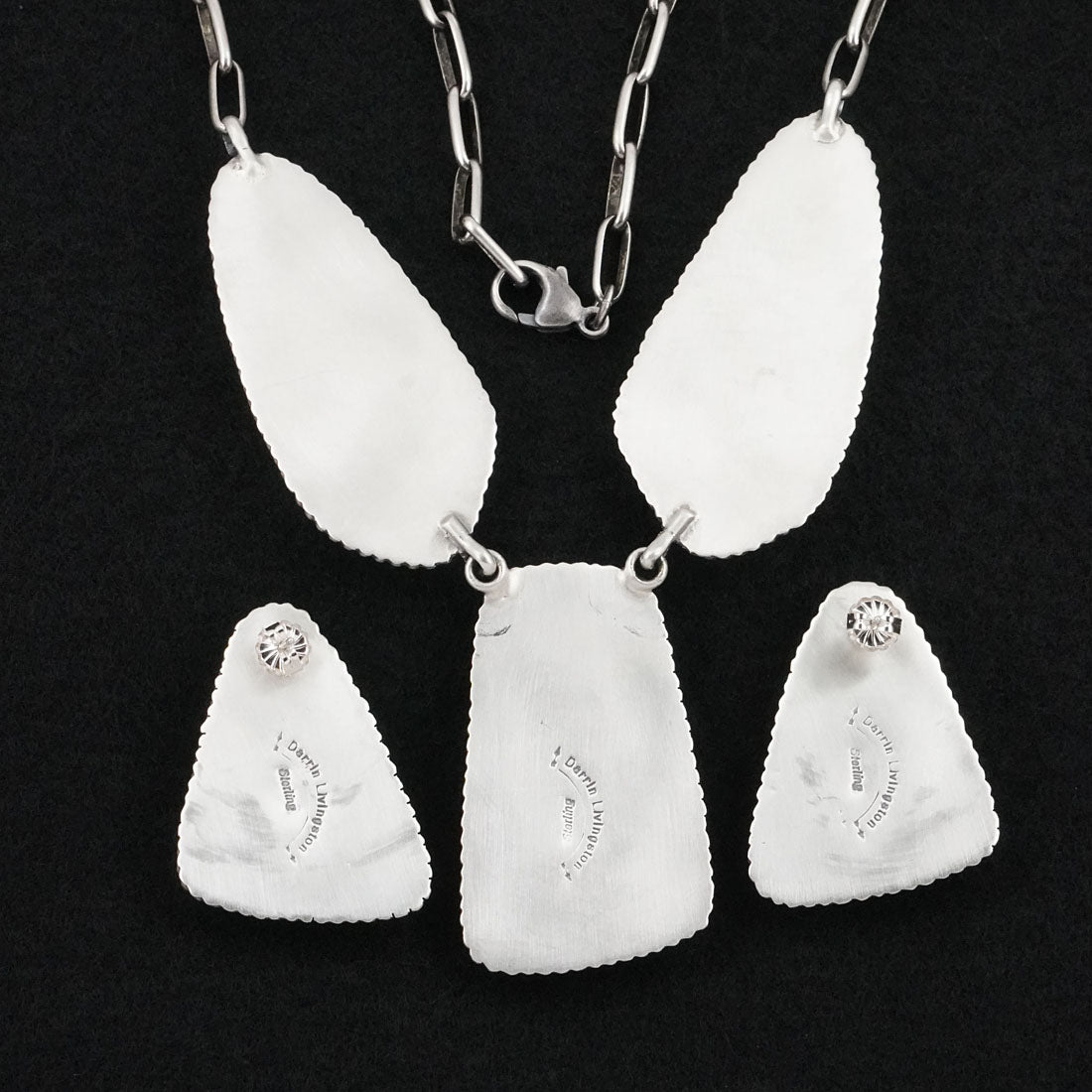 Darrin Livingston Turquoise & Sterling Silver Necklace Set