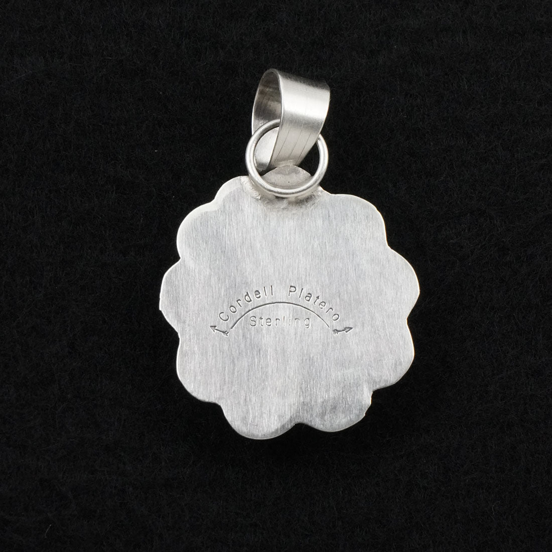Cordell Platero Turquoise & Sterling Silver Pendant