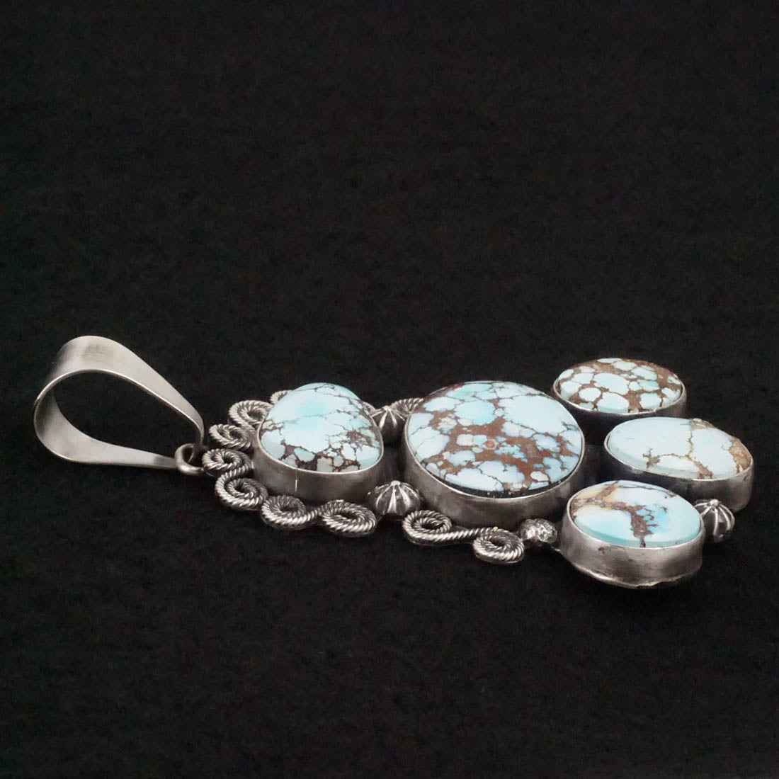 Darrin Livingston Turquoise & Sterling Silver Pendant Set