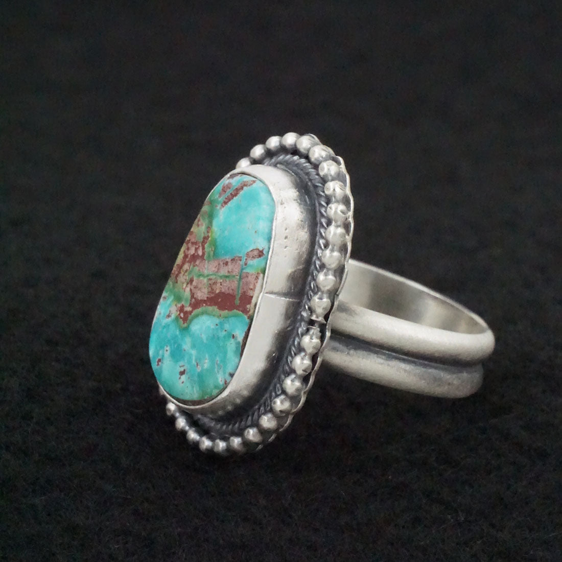 Danny Henio Turquoise & Sterling Silver Ring Size Adjustable