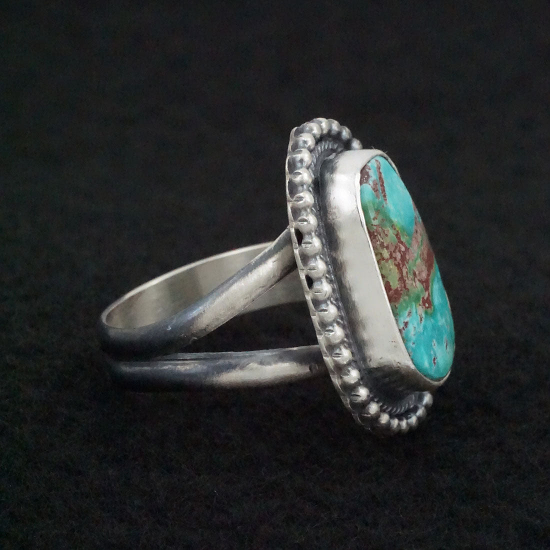 Danny Henio Turquoise & Sterling Silver Ring Size Adjustable