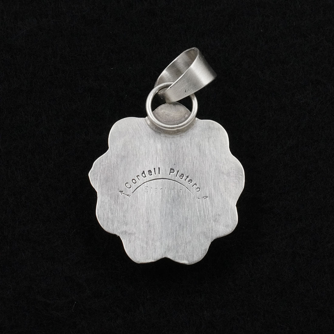 Cordell Platero Turquoise & Sterling Silver Pendant