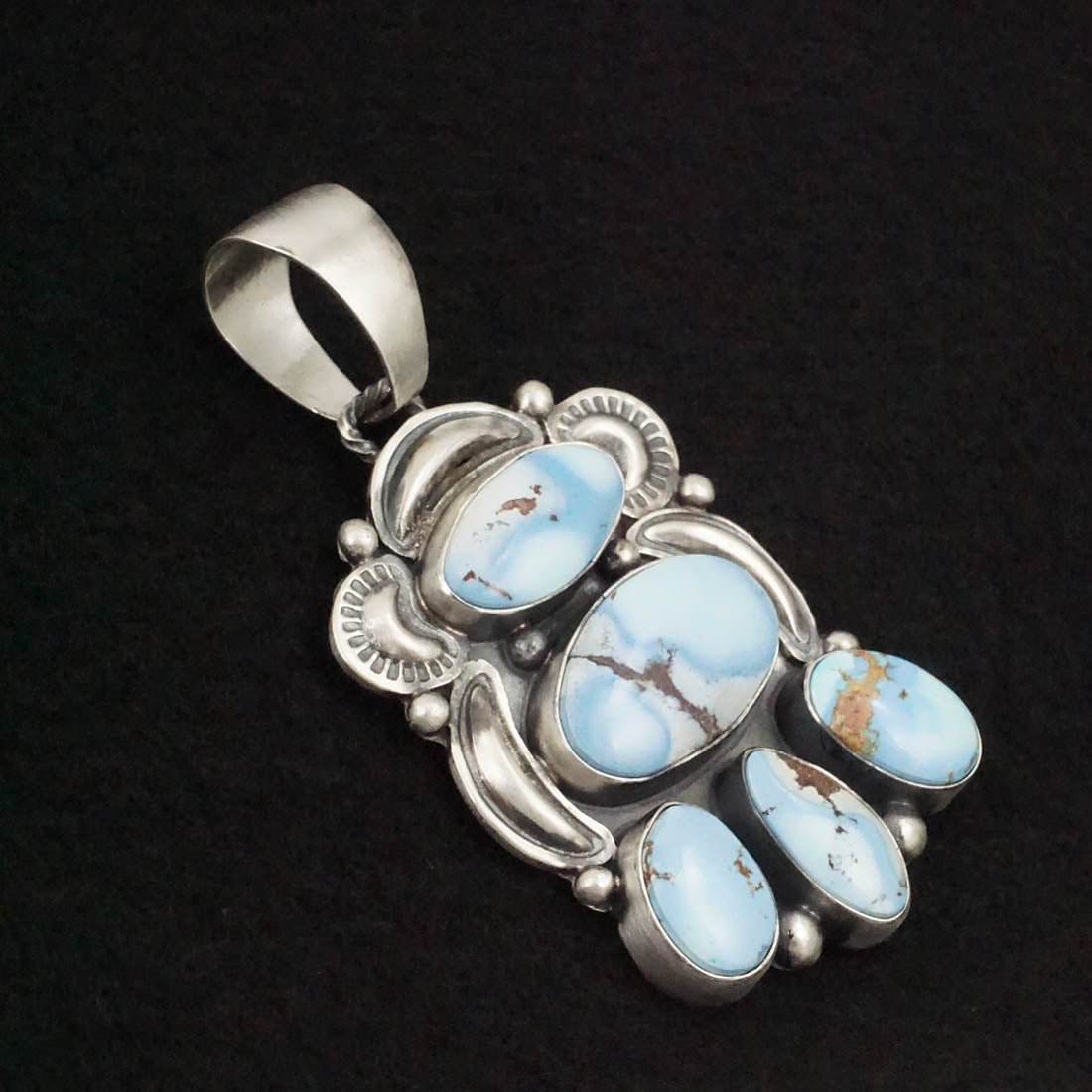 Darrin Livingston Turquoise & Sterling Silver Earrings & Pendant