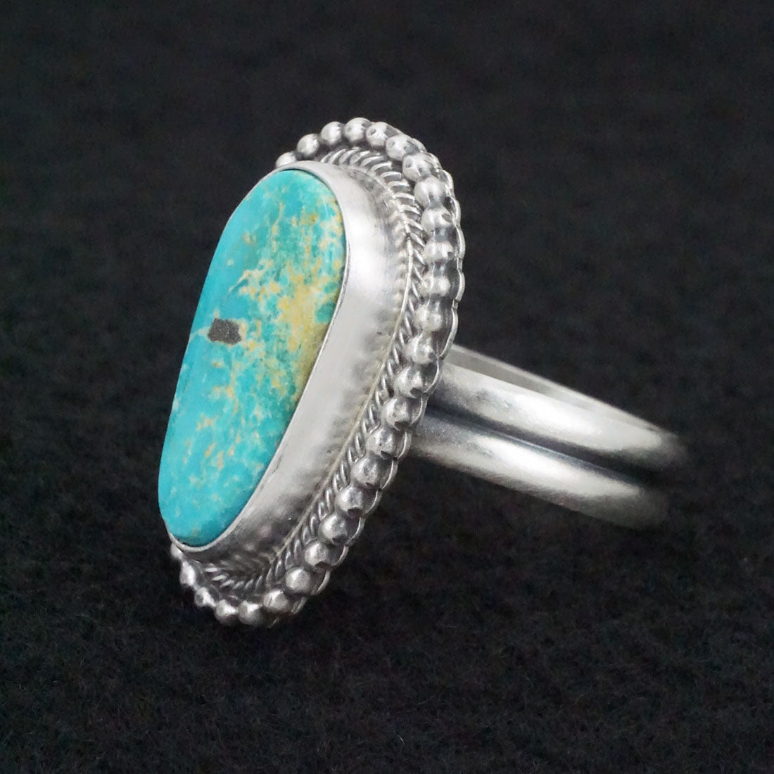 Danny Henio Turquoise & Sterling Silver Ring Size Adjustable