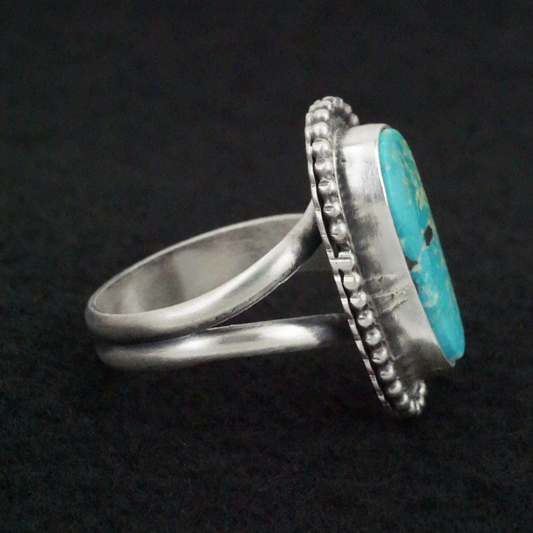 Danny Henio Turquoise & Sterling Silver Ring Size Adjustable