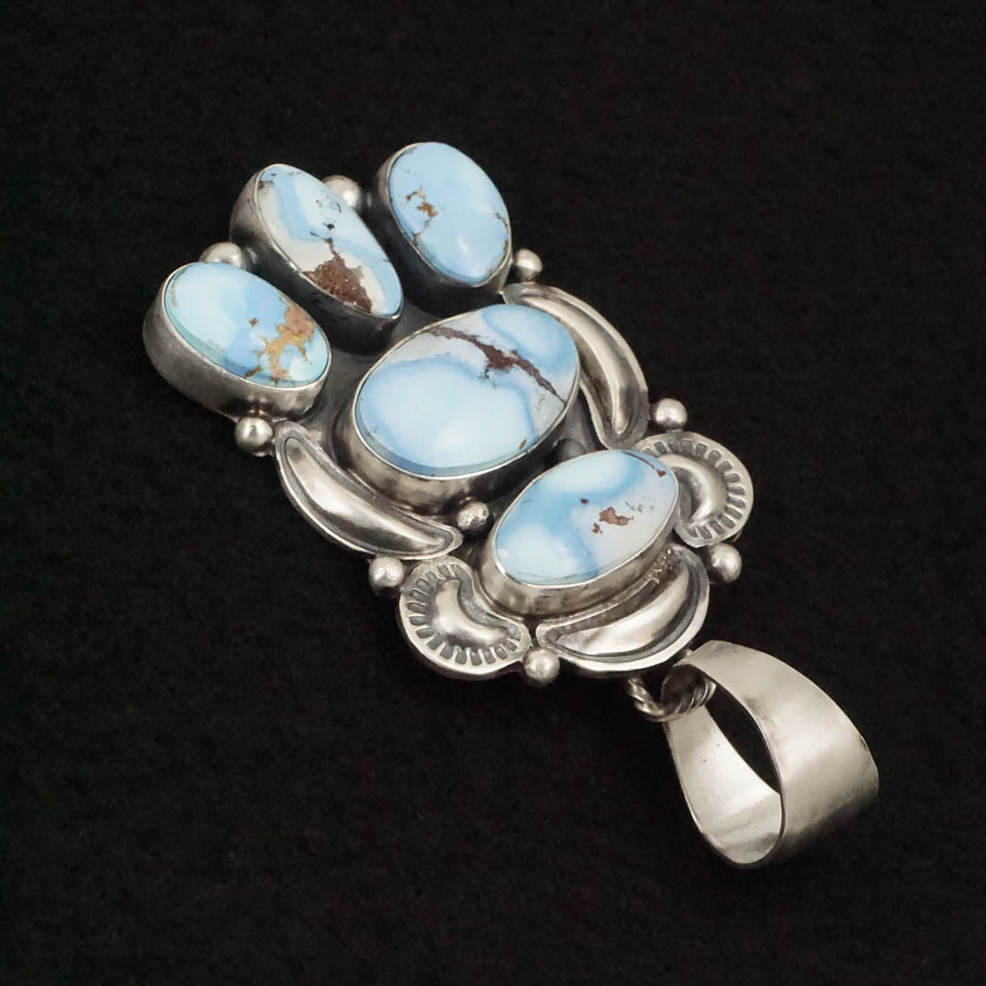 Darrin Livingston Turquoise & Sterling Silver Earrings & Pendant