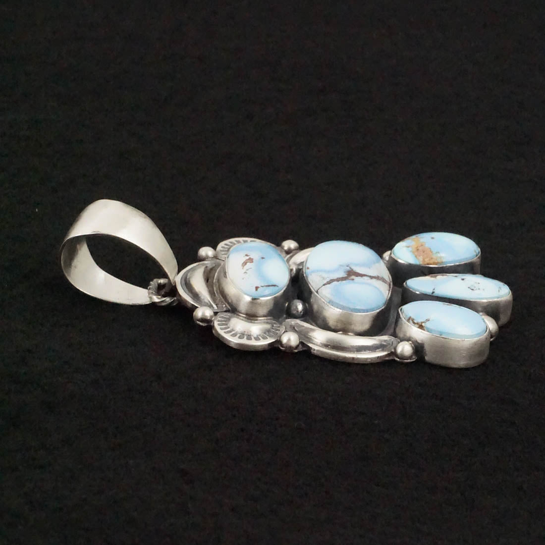 Darrin Livingston Turquoise & Sterling Silver Earrings & Pendant