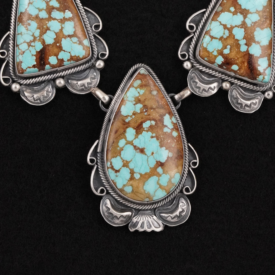 Paul Livingston Turquoise & Sterling Silver Necklace Set