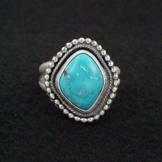 Danny Henio Turquoise & Sterling Silver Ring Size Adjustable