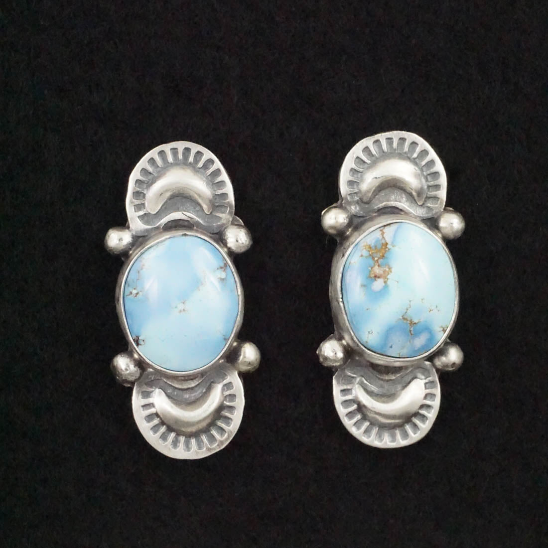 Darrin Livingston Turquoise & Sterling Silver Earrings & Pendant