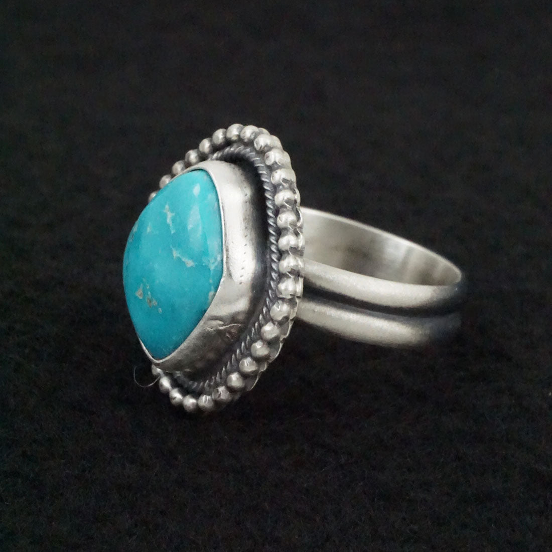 Danny Henio Turquoise & Sterling Silver Ring Size Adjustable