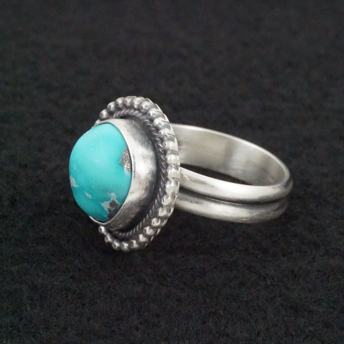 Danny Henio Turquoise & Sterling Silver Ring Size Adjustable