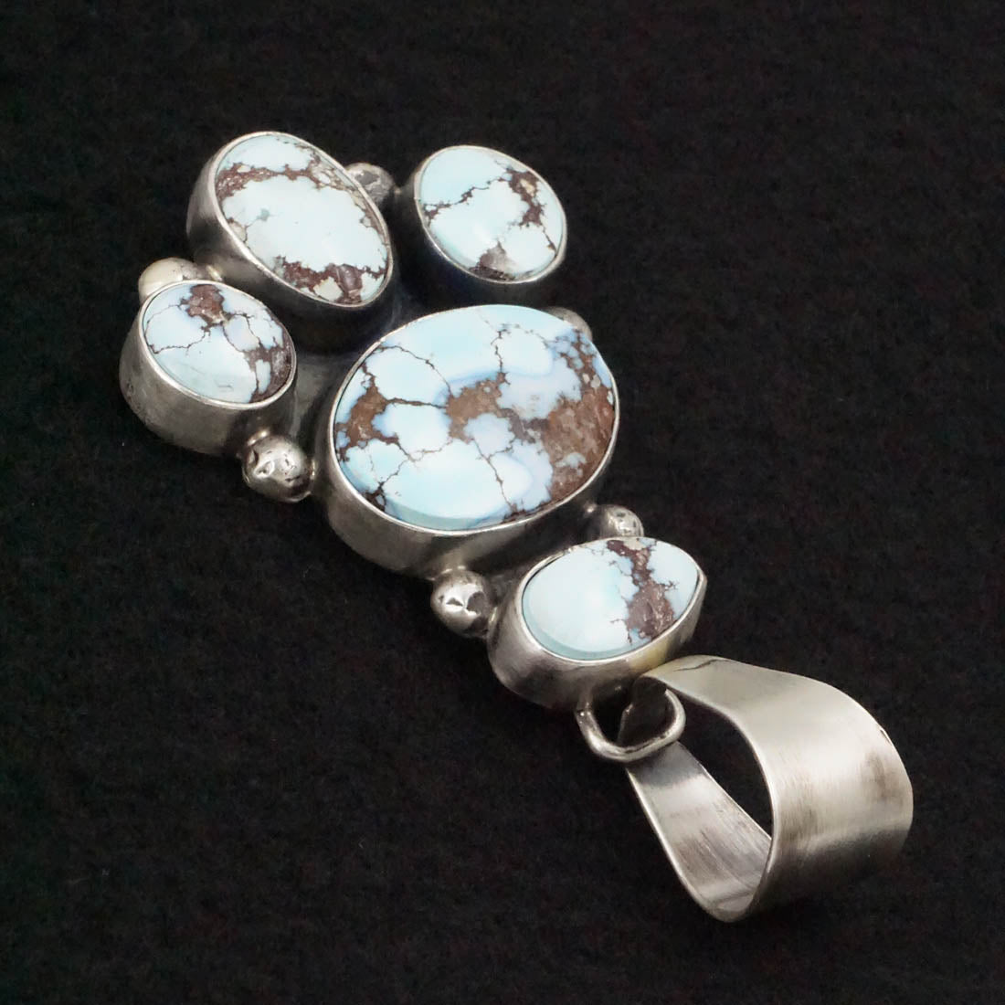 Darrin Livingston Turquoise & Sterling Silver Earrings & Pendant