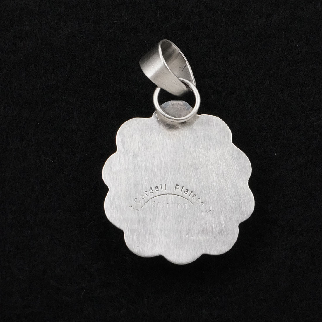 Cordell Platero Turquoise & Sterling Silver Pendant