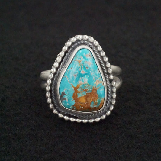 Danny Henio Turquoise & Sterling Silver Ring Size Adjustable