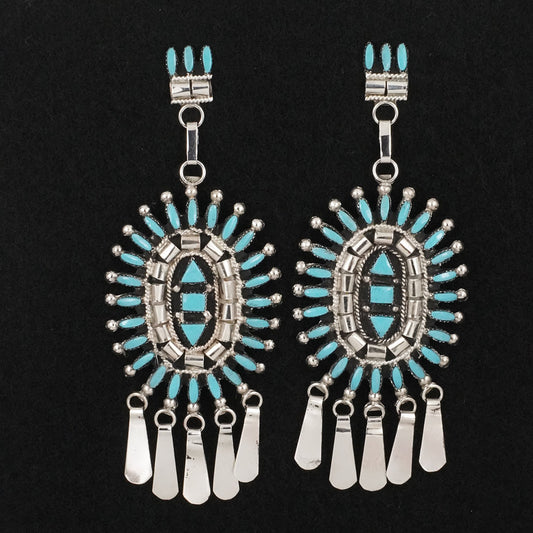 Evonne Hustito Turquoise & Sterling Silver Earrings