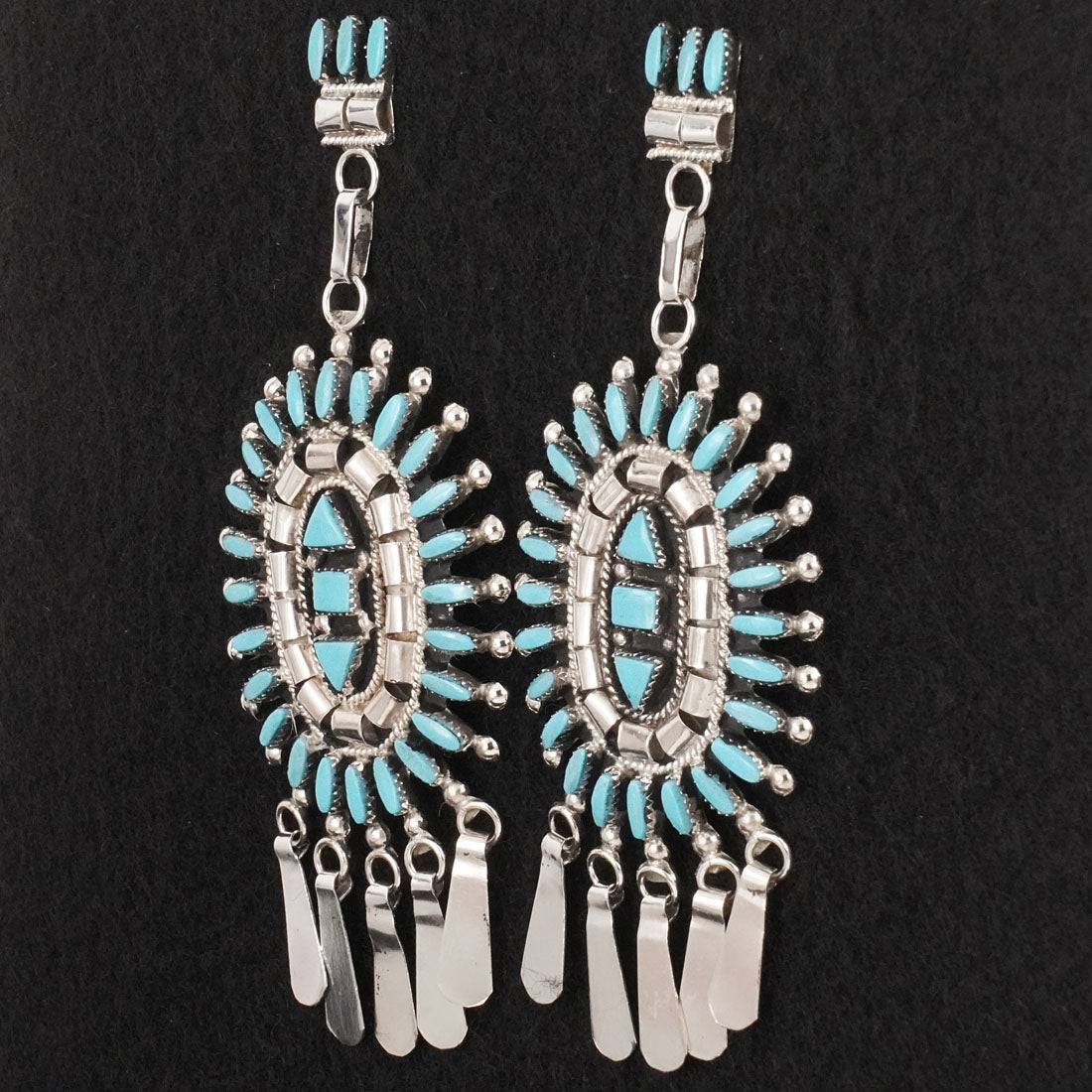 Evonne Hustito Turquoise & Sterling Silver Earrings