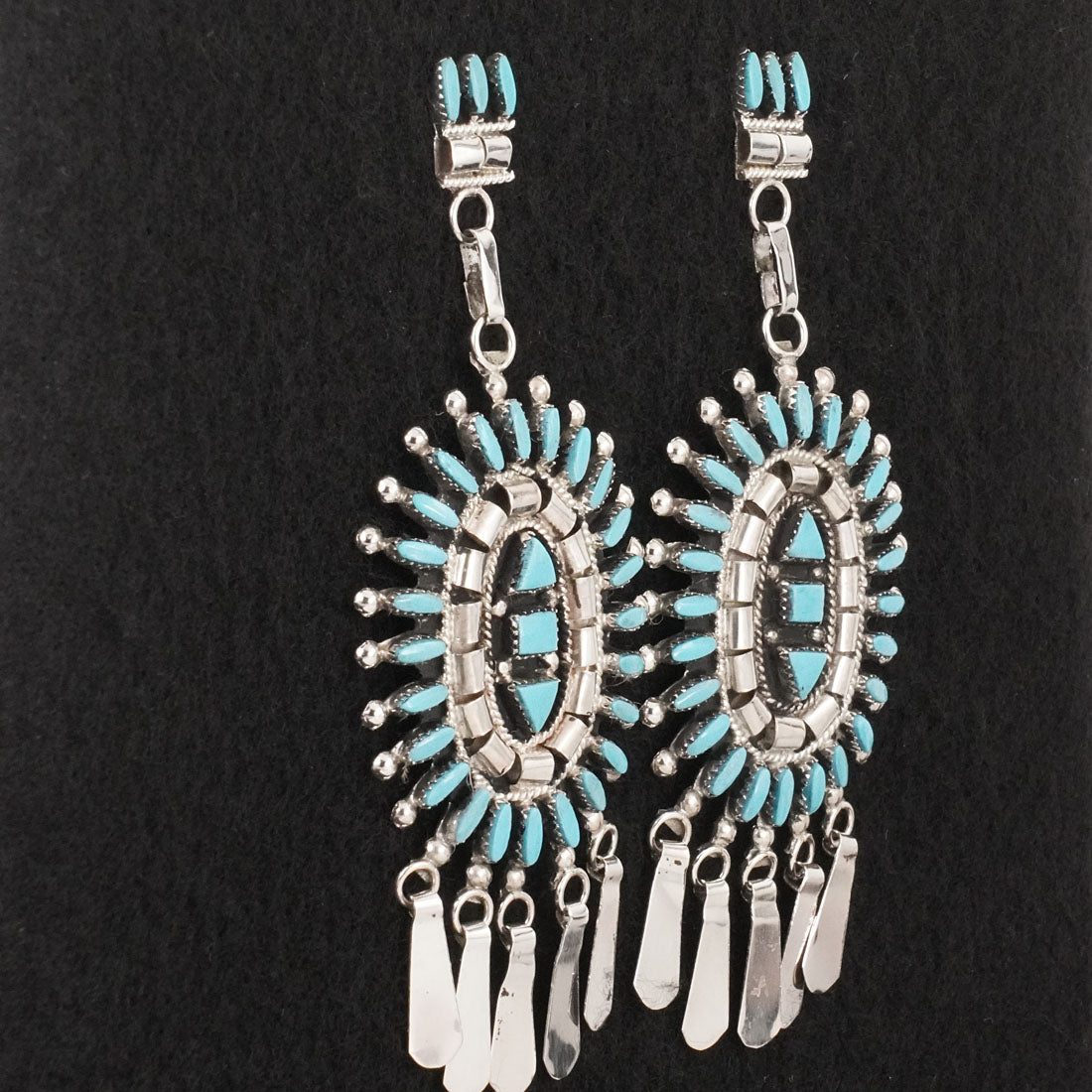 Evonne Hustito Turquoise & Sterling Silver Earrings