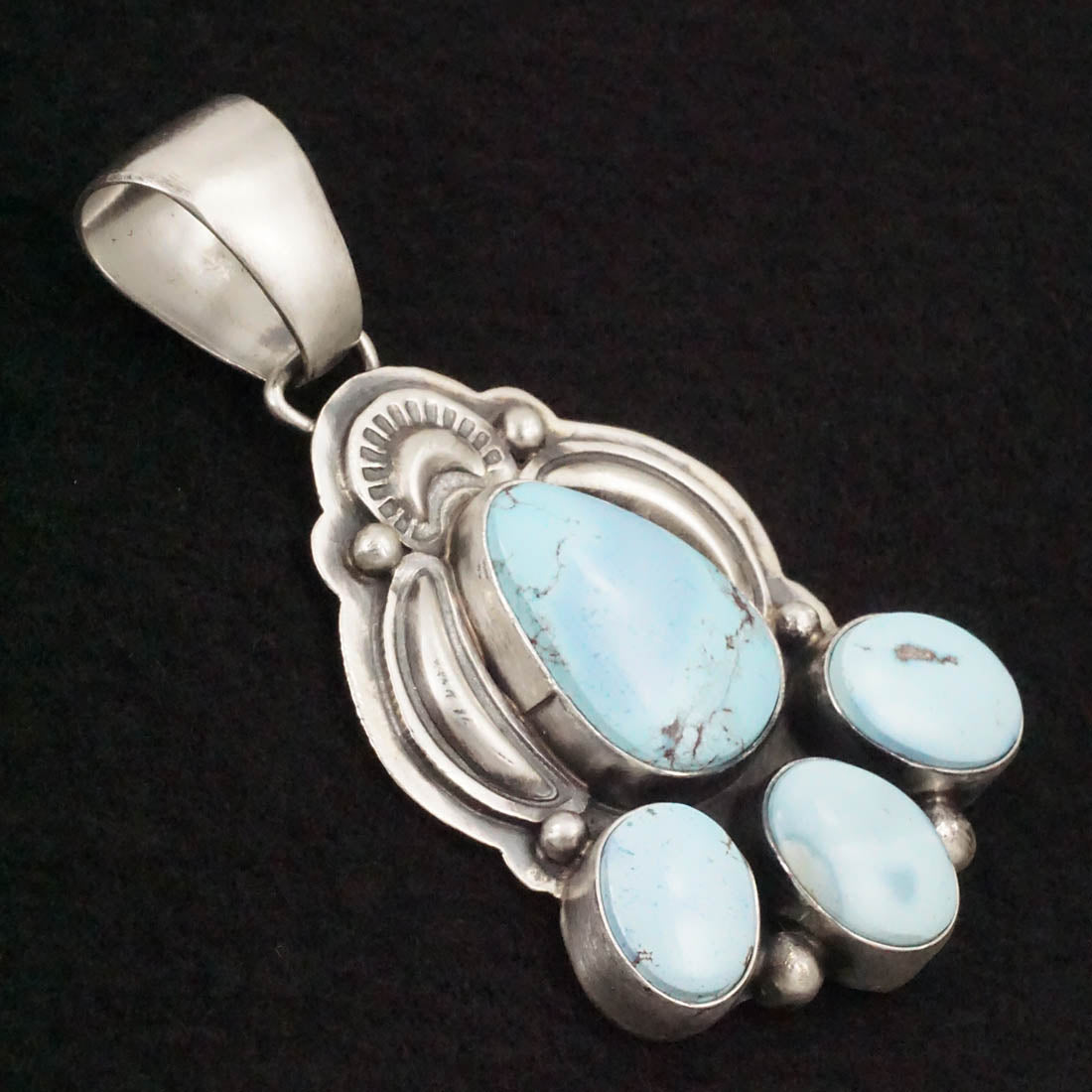 Darrin Livingston Turquoise & Sterling Silver Earrings & Pendant