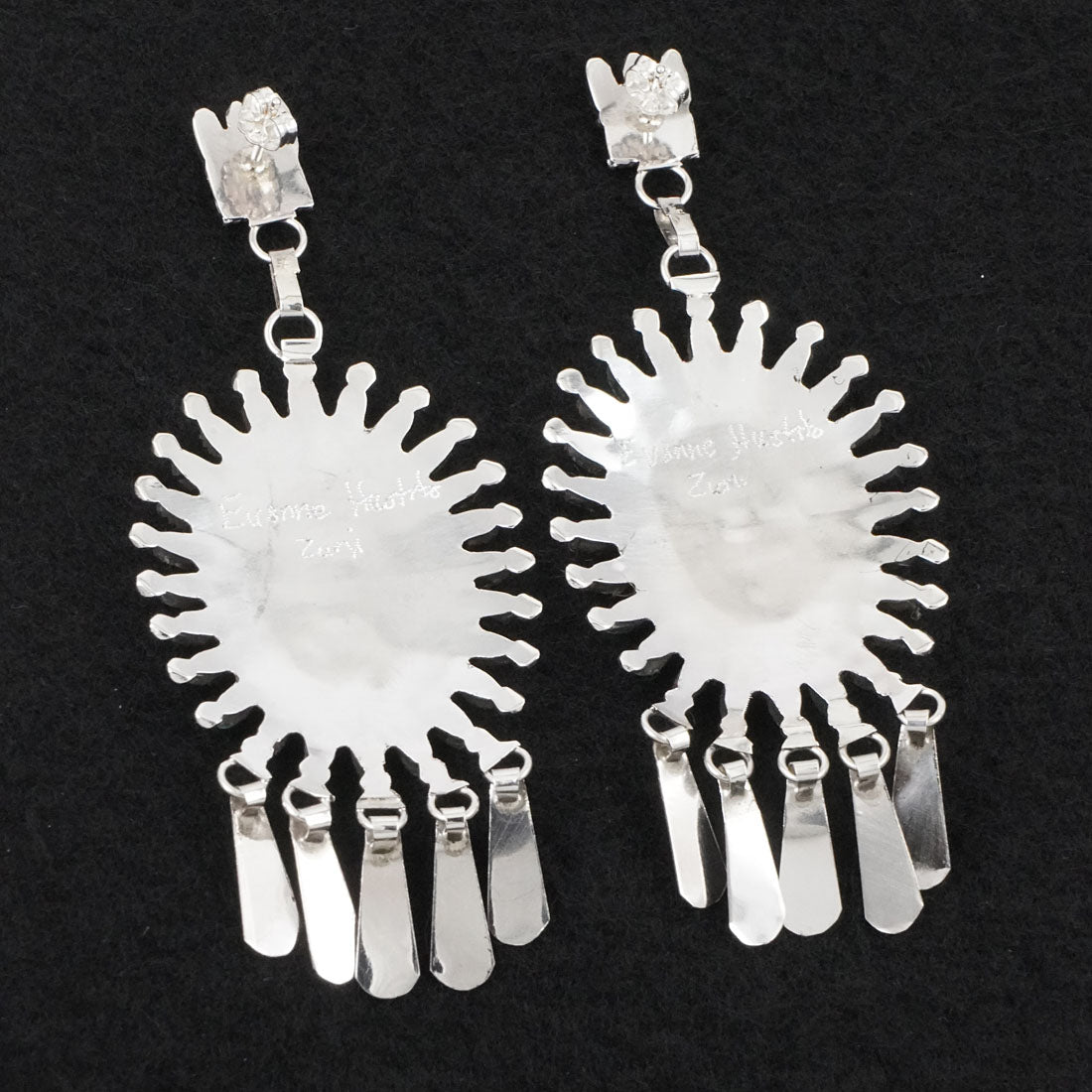 Evonne Hustito Turquoise & Sterling Silver Earrings
