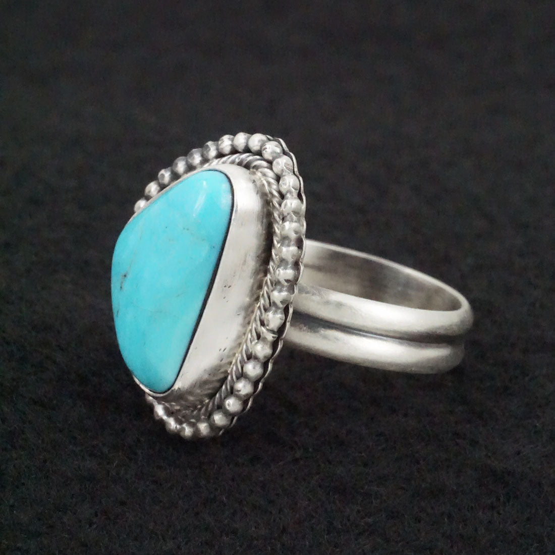 Danny Henio Turquoise & Sterling Silver Ring Size Adjustable