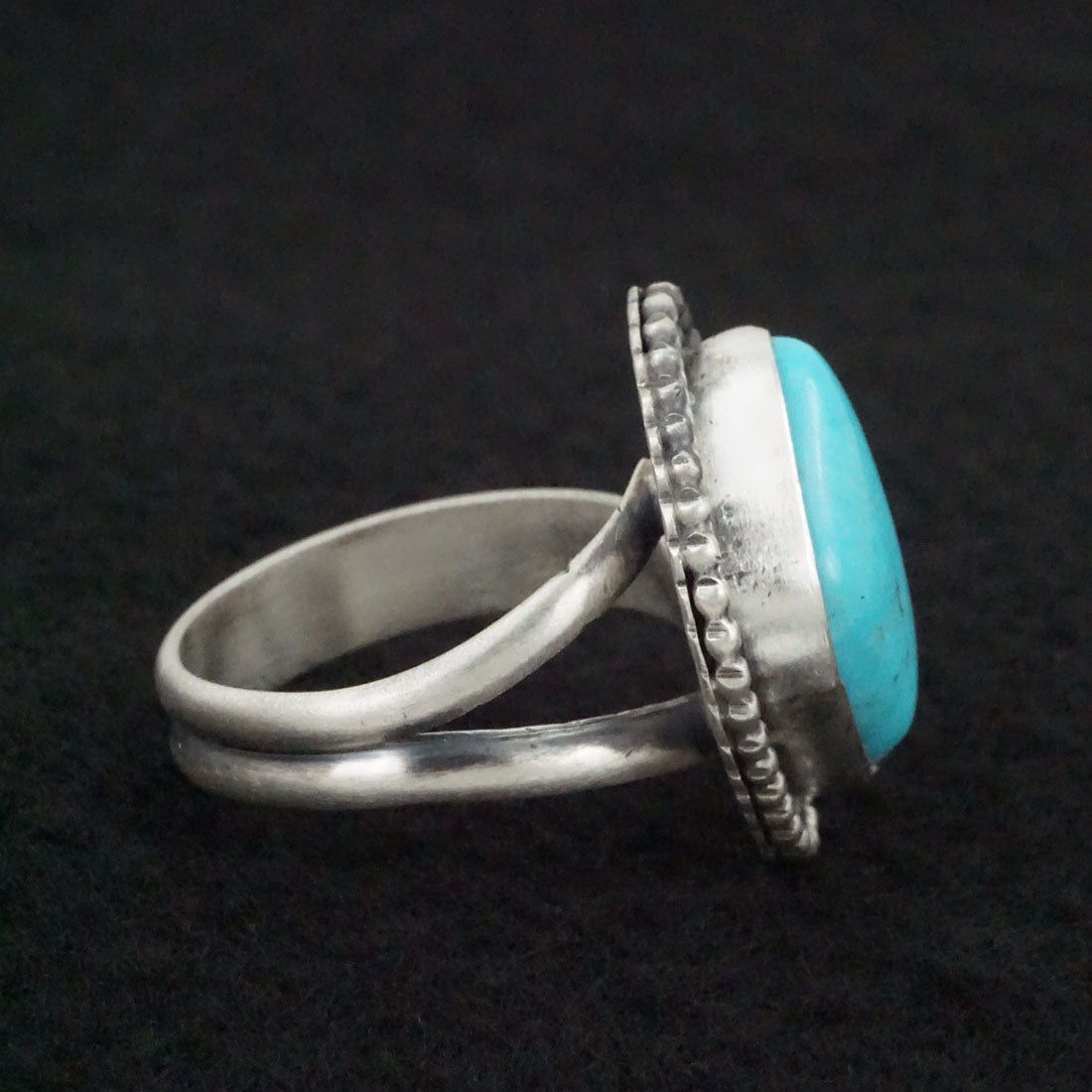 Danny Henio Turquoise & Sterling Silver Ring Size Adjustable