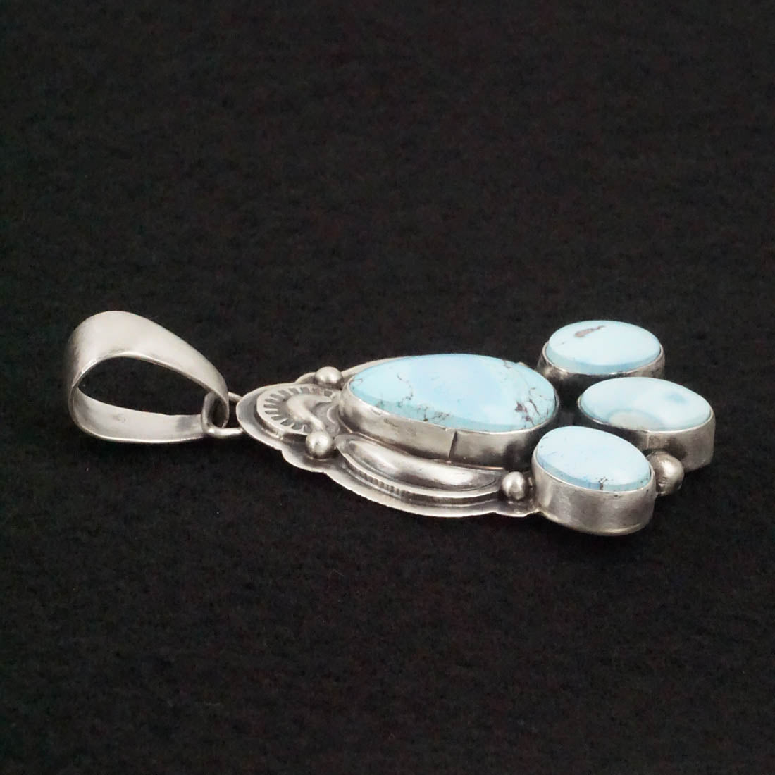 Darrin Livingston Turquoise & Sterling Silver Earrings & Pendant