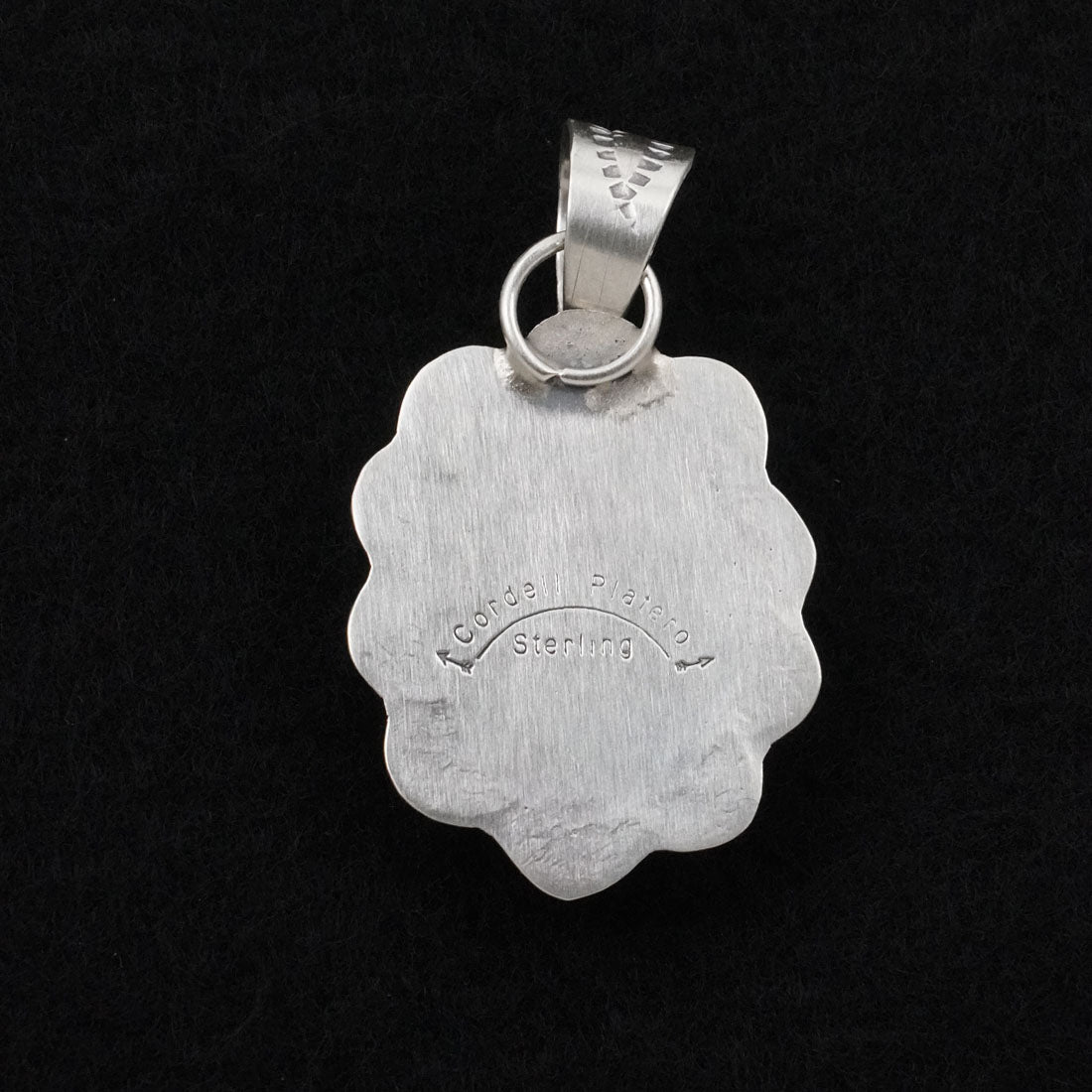 Cordell Platero Turquoise & Sterling Silver Pendant
