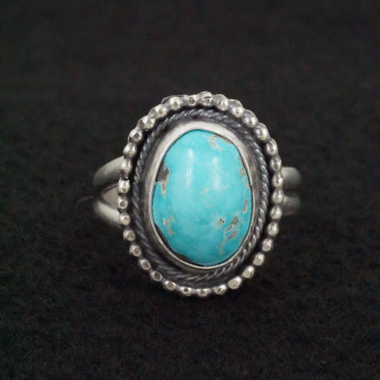 Danny Henio Turquoise & Sterling Silver Ring Size Adjustable