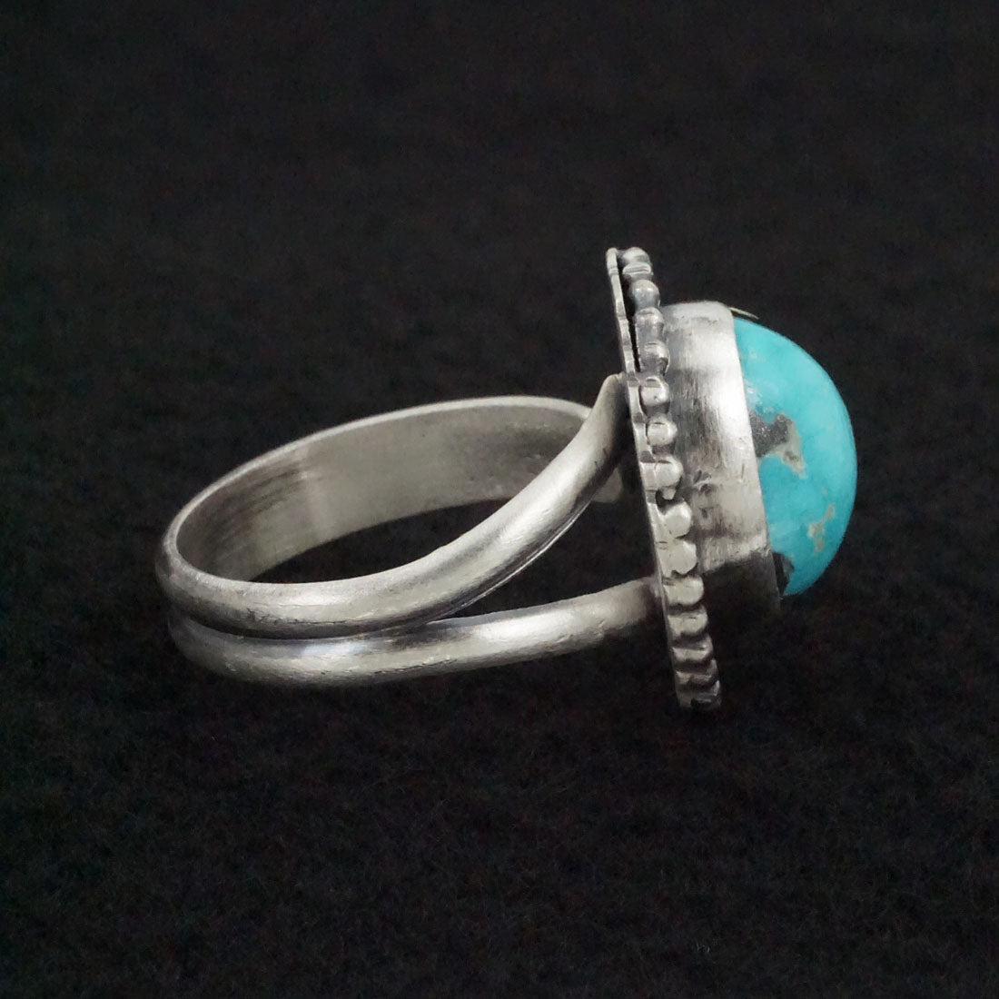 Danny Henio Turquoise & Sterling Silver Ring Size Adjustable