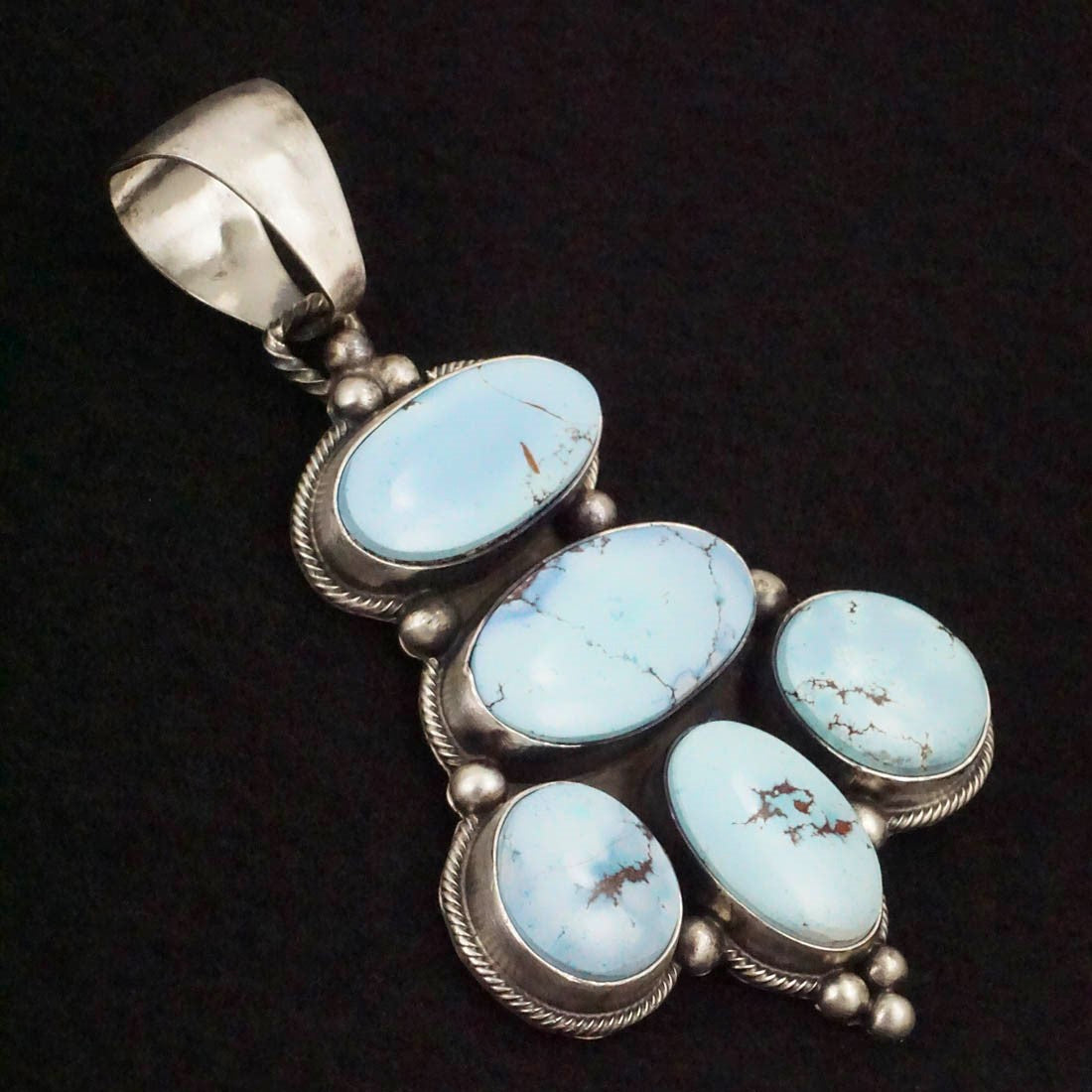 Darrin Livingston Turquoise & Sterling Silver Earrings & Pendant