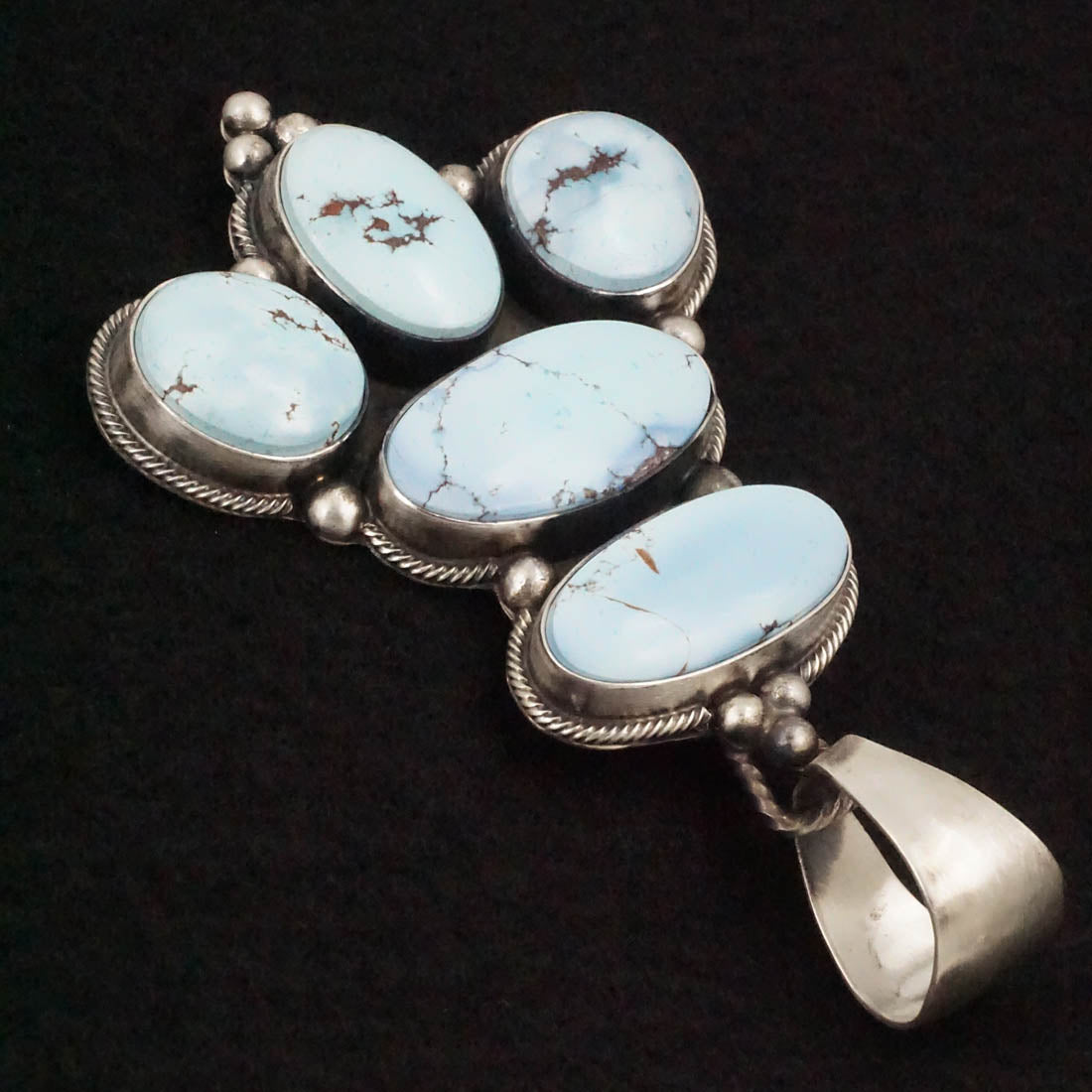 Darrin Livingston Turquoise & Sterling Silver Earrings & Pendant