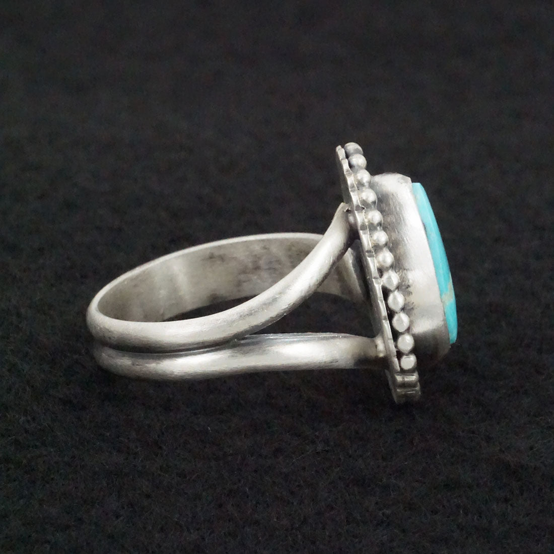 Danny Henio Turquoise & Sterling Silver Ring Size Adjustable