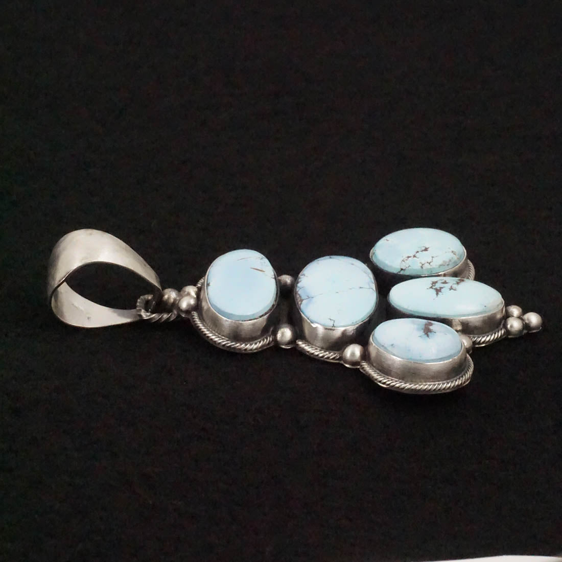 Darrin Livingston Turquoise & Sterling Silver Earrings & Pendant